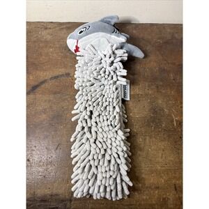 Norwex Kids Pet to Dry Shark Hand Towel Cloth with Baclock Microfiber Chenille